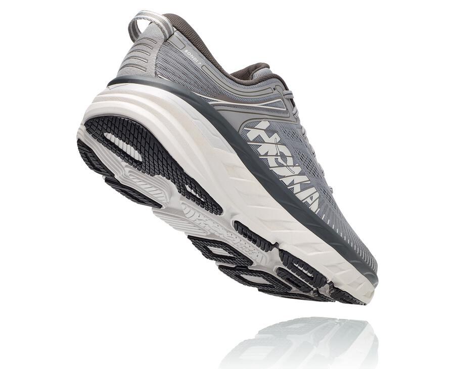 Hoka One One Koşu Ayakkabısı Erkek Gri - Bondi 7 - MG0984731